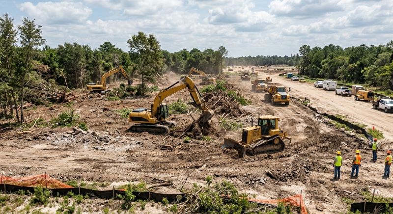 Commercial Site Clearing in Katy, TX
